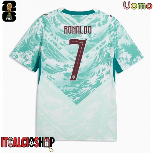 Portogallo Cristiano Ronaldo #7 Seconda Maglia Mondiali 2026 Manica Corta